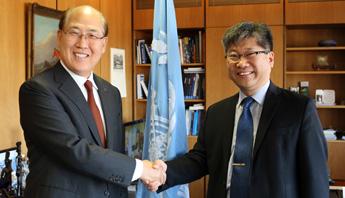 Kitack Lim, Secretary-General of the International Maritime Organization (IMO) and ITF Secretary-General Young Tae Kim 