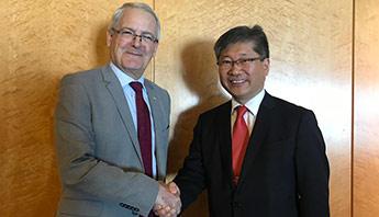 Young Tae Kim with Marc Garneau