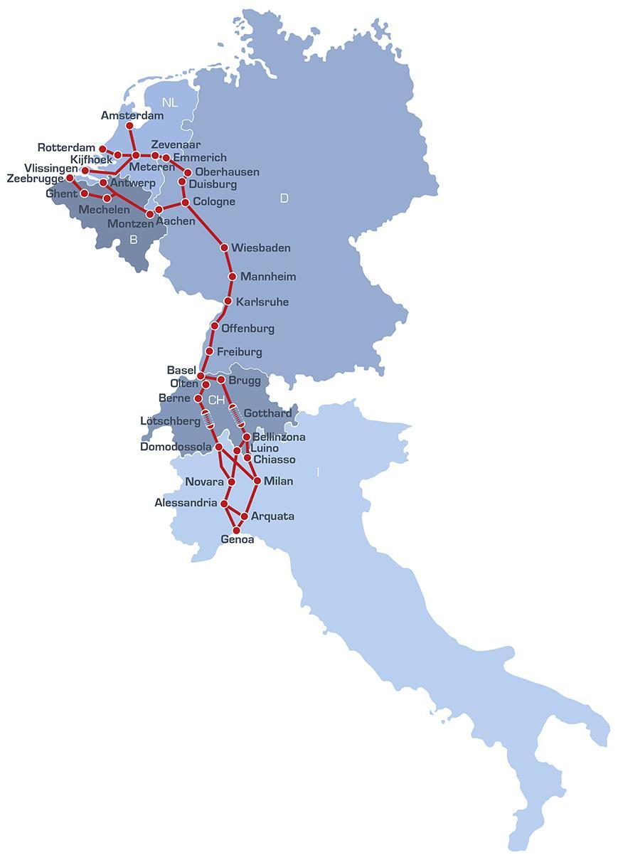 The Rhine-Alpine Corridor