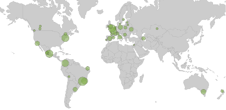 Safer City Streets map of members Safer City Streets map of members